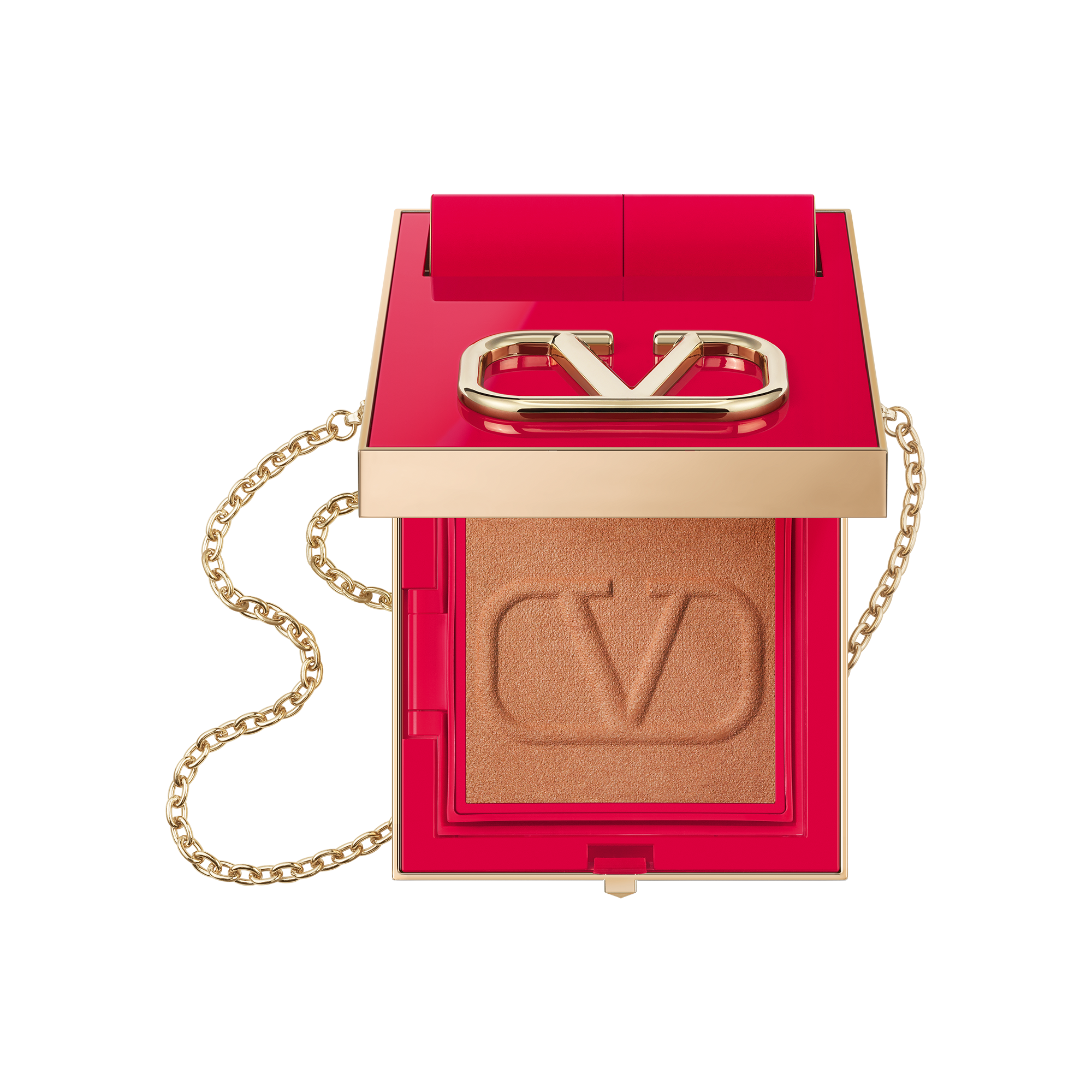 Valentino Beauty Go-Clutch Refillable Compact Powder Shade Bronzer 00 Personalized Gift 205$